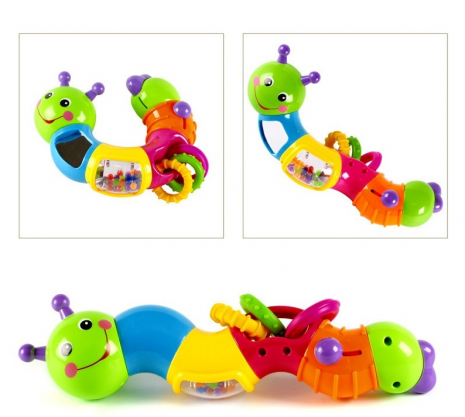 Трещалка "Забавная гусеница" Limo Toy. JT 9182