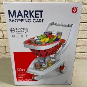 Игровой набор Супермаркет (тележка с корзиной и набором продуктов) 922-150