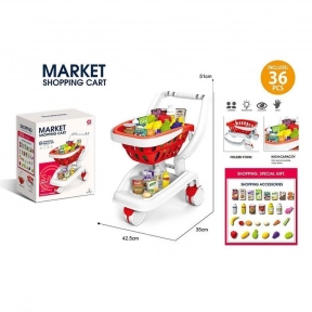 Игровой набор Супермаркет (тележка с корзиной и набором продуктов) 922-150