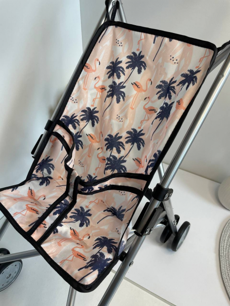 Візочок-тростина для ляльки чорна 9302W-A/B