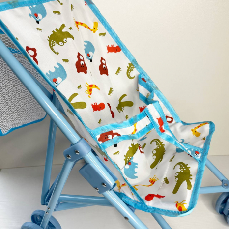 Візок для ляльки 9302 W-B блакитна