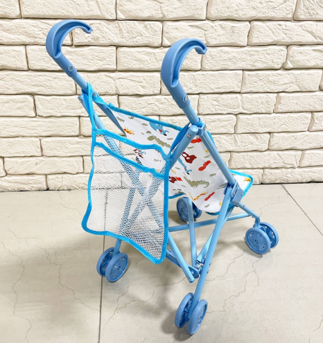 Візок для ляльки 9302 W-B блакитна