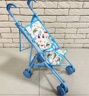 Візок для ляльки 9302 W-B блакитна