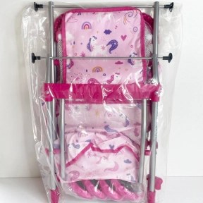 Коляска (візочок) для ляльок  9304 (рожева)