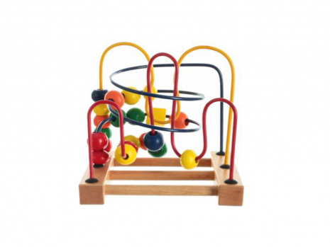 Дерев'яна іграшка пальчиковий лабіринт Веселка 93101A HJD