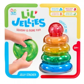 Сенсорний конструктор JELLY BLOX ПІРАМІДКА-КОЛЬОРИНКА
