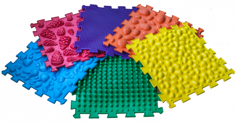 Масажний килимок Ортек Мікс Пазли 10 елементів 09428