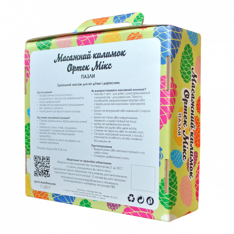 Масажний килимок Ортек Мікс Пазли 10 елементів 09428