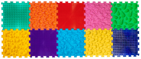 Масажний килимок Ортек Мікс Пазли 10 елементів 09428