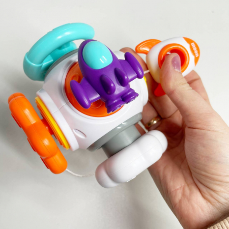 Развивающая игра “Космическая станция”, пискание, подвижные элементы, треск, заводные элементы, в ко