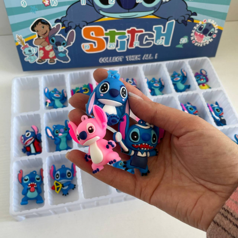 Адвент календар 24 гумові фігурки мультгероїв