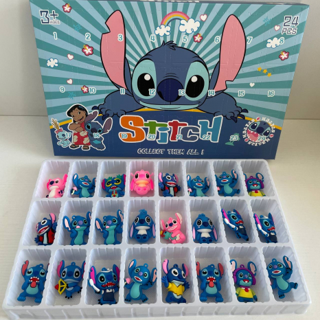 Адвент календар 24 гумові фігурки мультгероїв