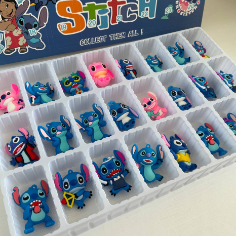 Адвент календар 24 гумові фігурки мультгероїв