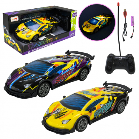 Спортивна машинка на радіокеруванні з світловим ефектом, 998-3A
