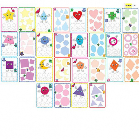 Зошит пиши-стирай “Розумні монстрики” Форми від 2-х років