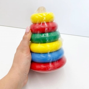 Дерев'яна пірамідка Максі, KomarovToys А304