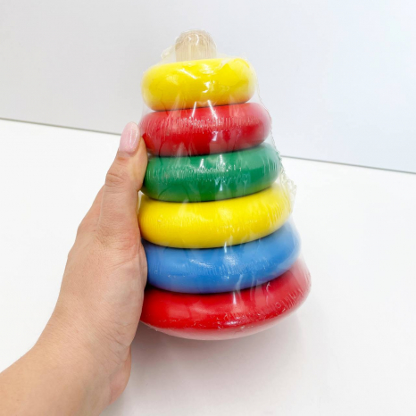 Дерев'яна пірамідка Максі, KomarovToys А304