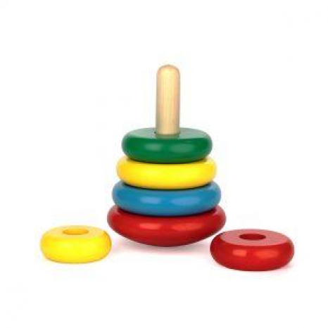 Дерев'яна пірамідка Максі, KomarovToys А304