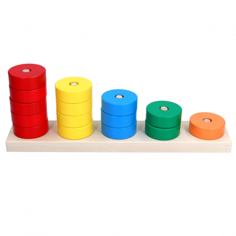 Деревянная игрушка пирамидка Считалочка, KomarovToys A305