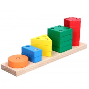 Пирамидка – сортер геометрик Счет KomarovToys A 337