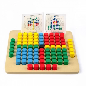 Дерев'яна іграшка Мозаїка, 101 деталь, Komarovtoys A343