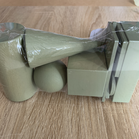 Дерев'яний набір геометричних тіл і їх перерізів d-4 см, KomarovToys А371