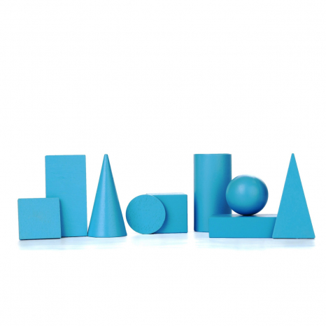 Дерев'яний набір геометричних тіл і їх перерізів d-4 см, KomarovToys А371