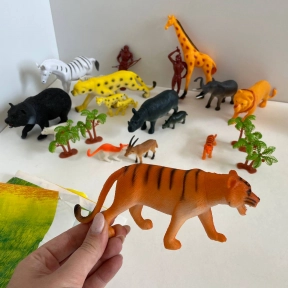 Фігурки тварин Дикі тварини, 16 штук в наборі A 581