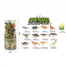 Набір динозаврів A 966-1 в тубі