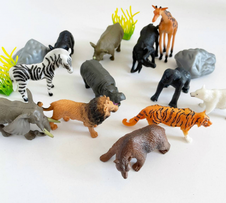 Набір тварин "Сафарі", 16 елементів, в тубі, A 968-1