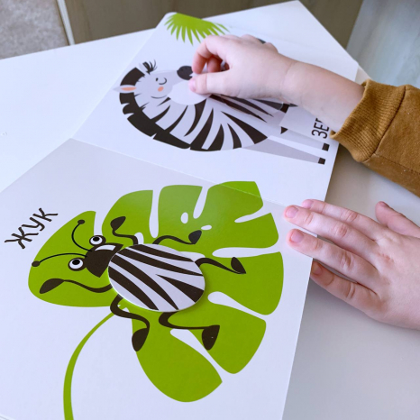 Книга-картонка. Яскравий світ : Розміри (укр)  А1708003У Ранок