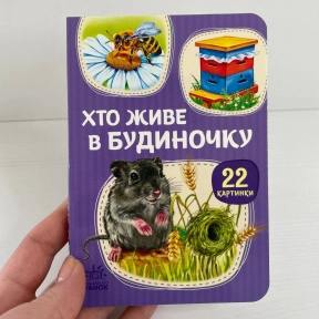 Книга картонка 22 картинки : Кто живет в домике