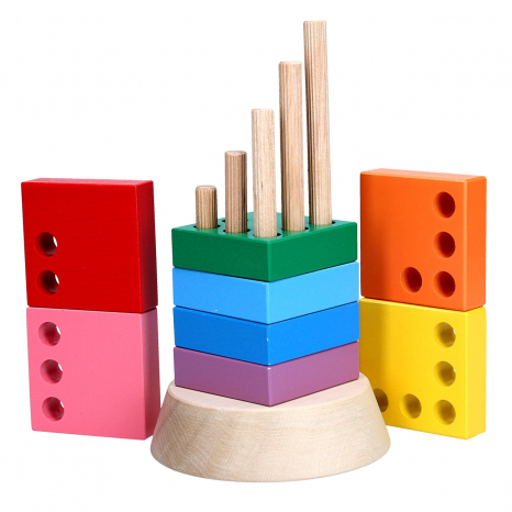 Деревянная игрушка пирамидка Вундеркинд, KomarovToys А324