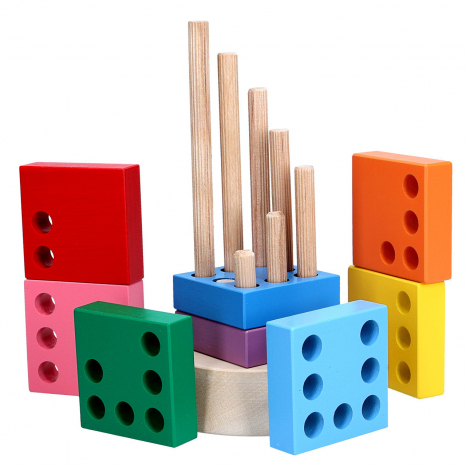 Деревянная игрушка пирамидка Вундеркинд, KomarovToys А324