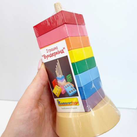 Деревянная игрушка пирамидка Вундеркинд, KomarovToys А324