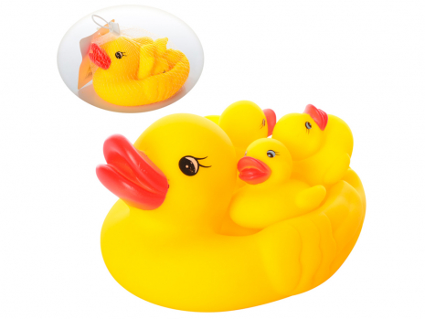 Іграшка для купання - пищалка Качечка з каченятами A632