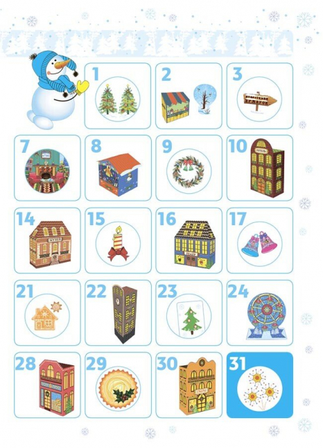 Адвент календарь - Новогодние чудеса своими руками. Адвент с работами и задачами. АДВ007 Ранок