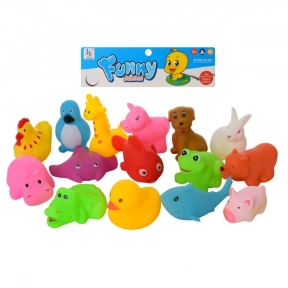 Тварина AH88-151 для купання, 15 шт., пискавка, кул., 23-23-7 см.