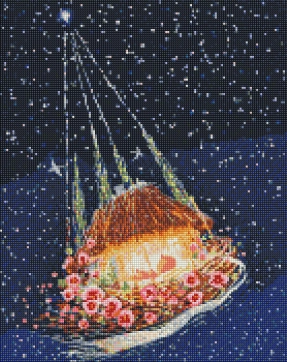 Алмазна мозаїка "Колиска" ©Олег Шупляк Ідейка AMO7701 з АВ стразами 40х50 см