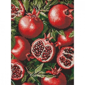 Алмазная мозаика - Гранат в разрезе, 30х40см, Ideyka, AMO8290