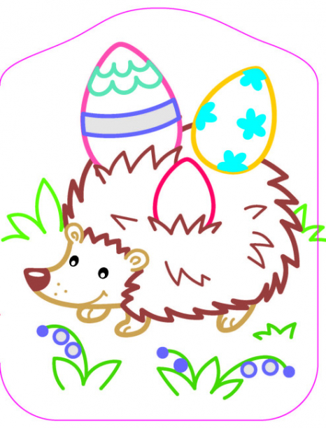 Цветные раскраски : Пасха. Ранок