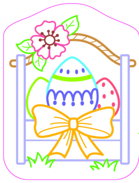 Цветные раскраски : Пасха. Ранок