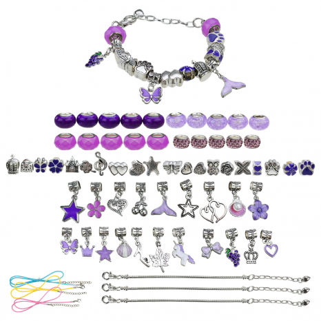 Набір для творчості: створи браслет з шармів та намистин в шкатулці  B4351