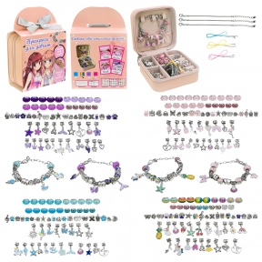 Набір для творчості: створи браслет з шармів та намистин в шкатулці  B4351