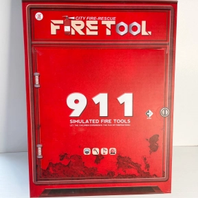 Детский игровой набор пожарного BB 9020 B: знаком Стоп со светом, огнетушитель, очки, респиратор