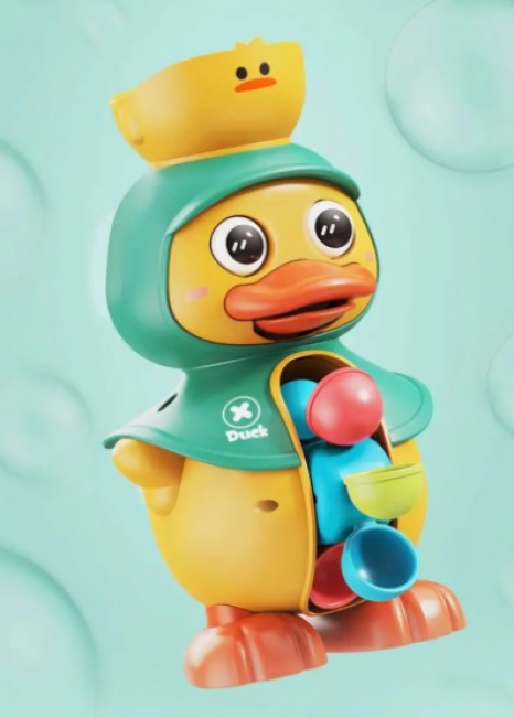 Игрушка для купания в ванной и игр с водой Утка BBQ18008