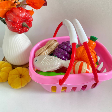 Набір продуктів на липучках з ножиком у кошику BC 8011