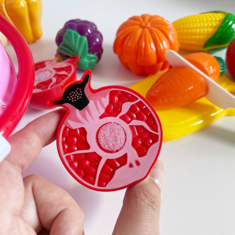 Набір продуктів на липучках з ножиком у кошику BC 8011