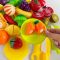 Іграшка Продукти на липучці у кошику (фрукти, овочі)