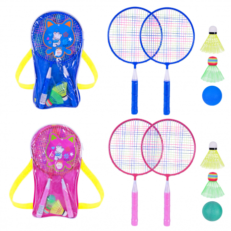 Набір дитячого бадмінтону: дві ракетки 43 см, волан, у сумці, BD20601